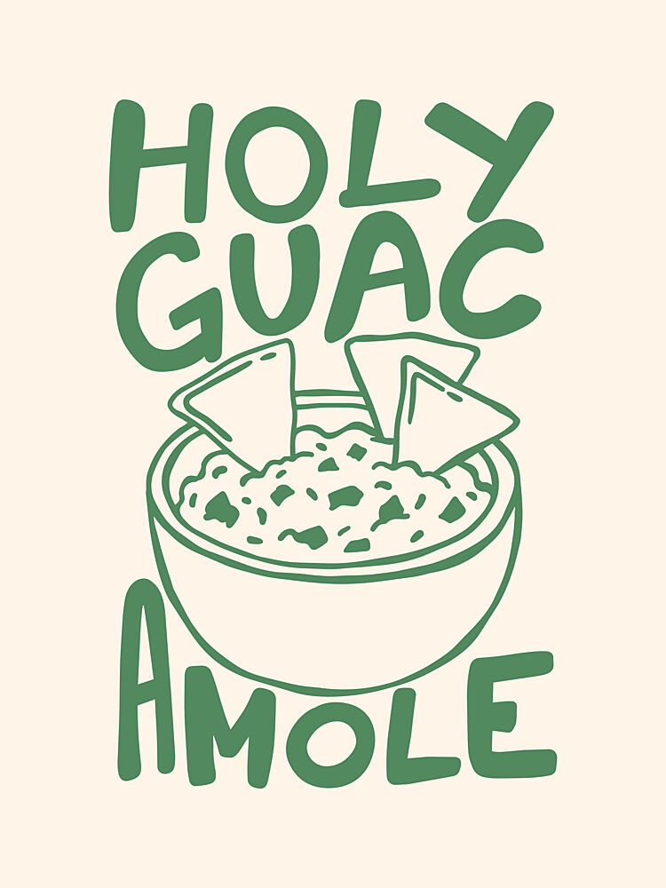 Holy Guacamole Bowl art print by Mathieu for $57.95 CAD