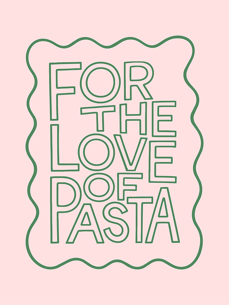 For the Love of Pasta art print by Mathieu for $57.95 CAD