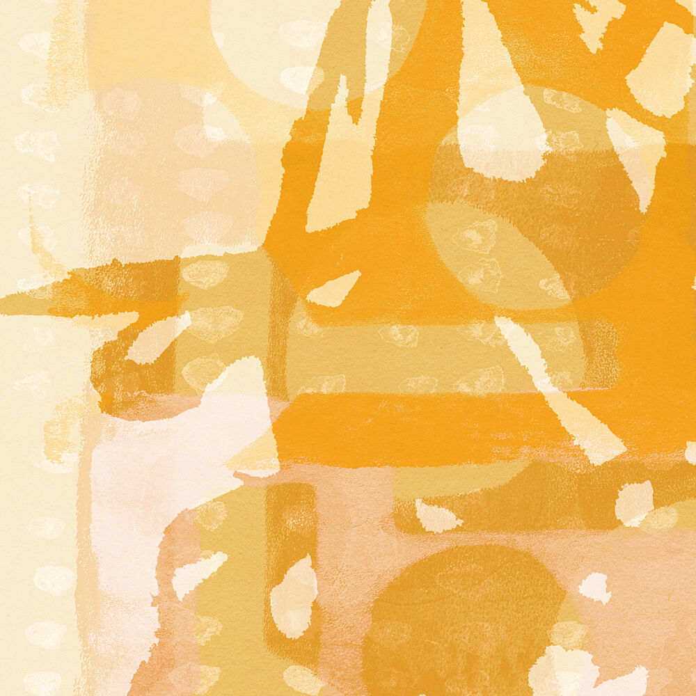Golden Abstract Layers art print by Dina Dankers for $57.95 CAD