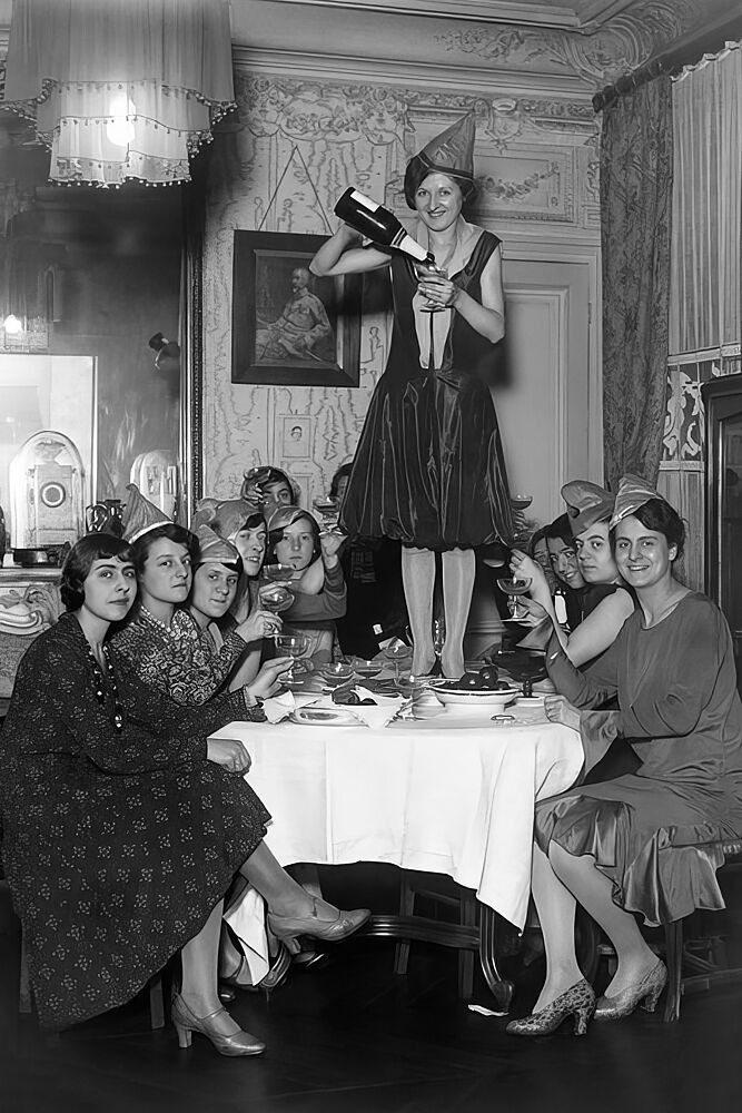 Flapper Champagne Party art print by The Art Concept for $57.95 CAD