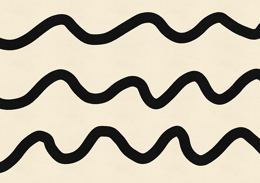 Flowing Black Waves art print by Nicholas for $57.95 CAD
