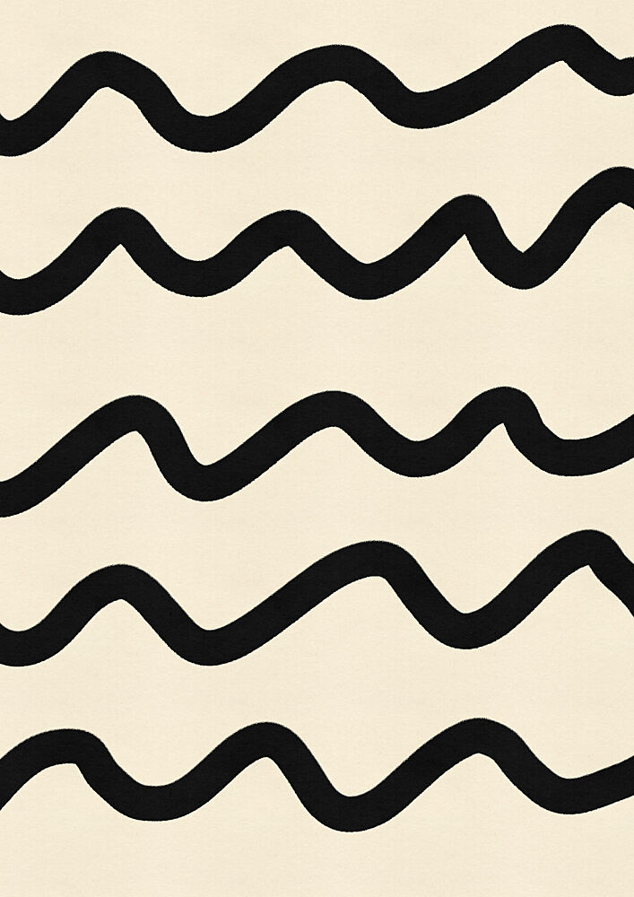 Minimalist Wavy Lines art print by Nicholas for $57.95 CAD