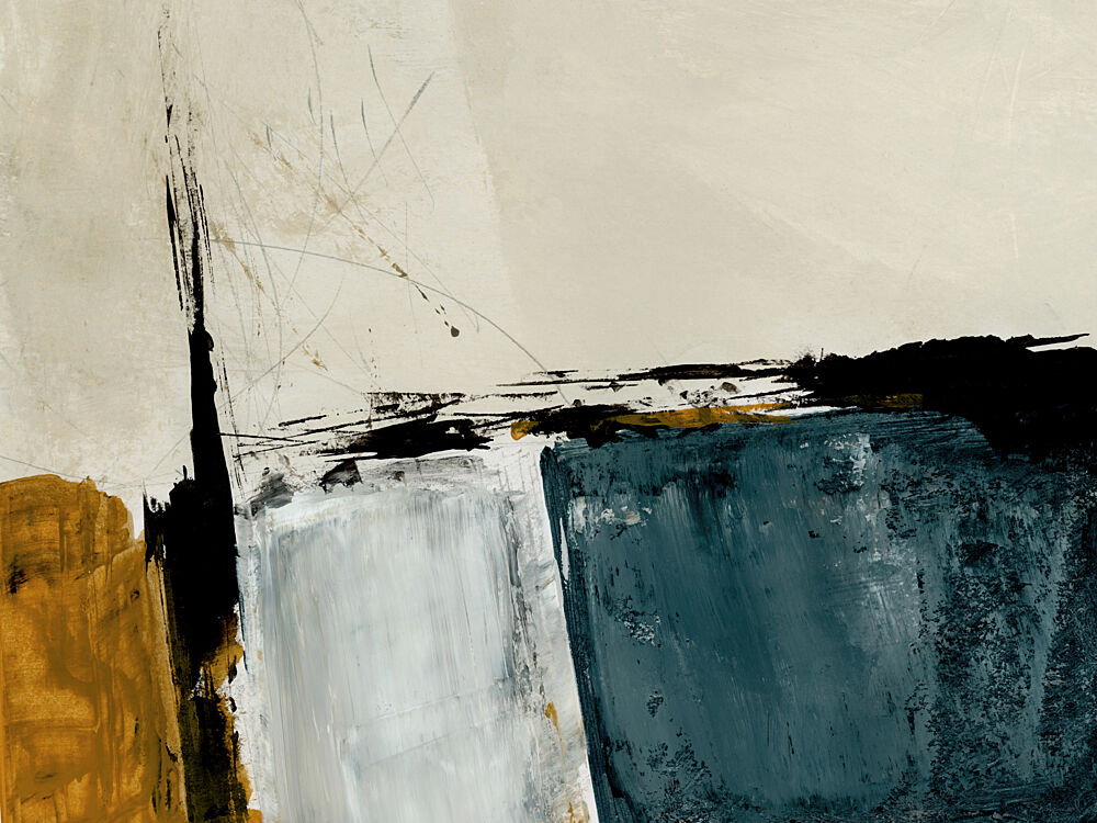 Geometric Ochre Abstract art print by Dan Hobday for $57.95 CAD
