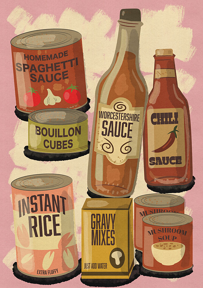 Kitchen Pantry Essentials art print by Nicholas for $57.95 CAD