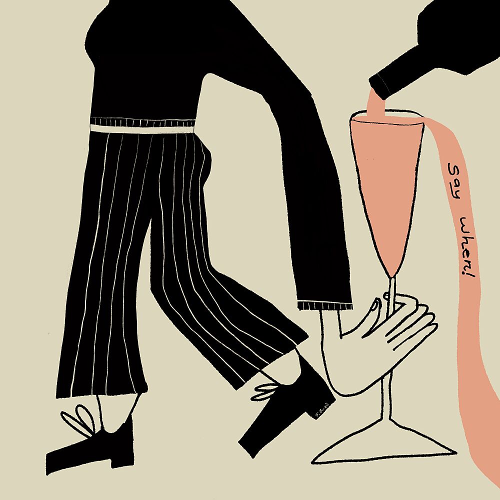 Say When Pouring Drink art print by Sharyn Bursic for $57.95 CAD