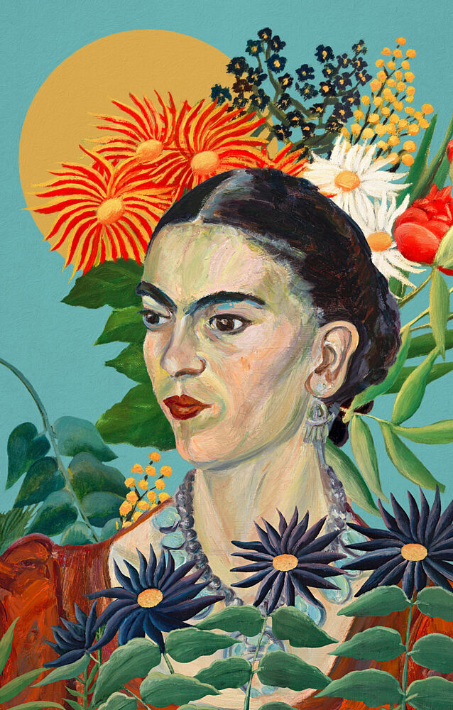 Exotic Floral Portrait art print by Marja van den Hurk for $57.95 CAD