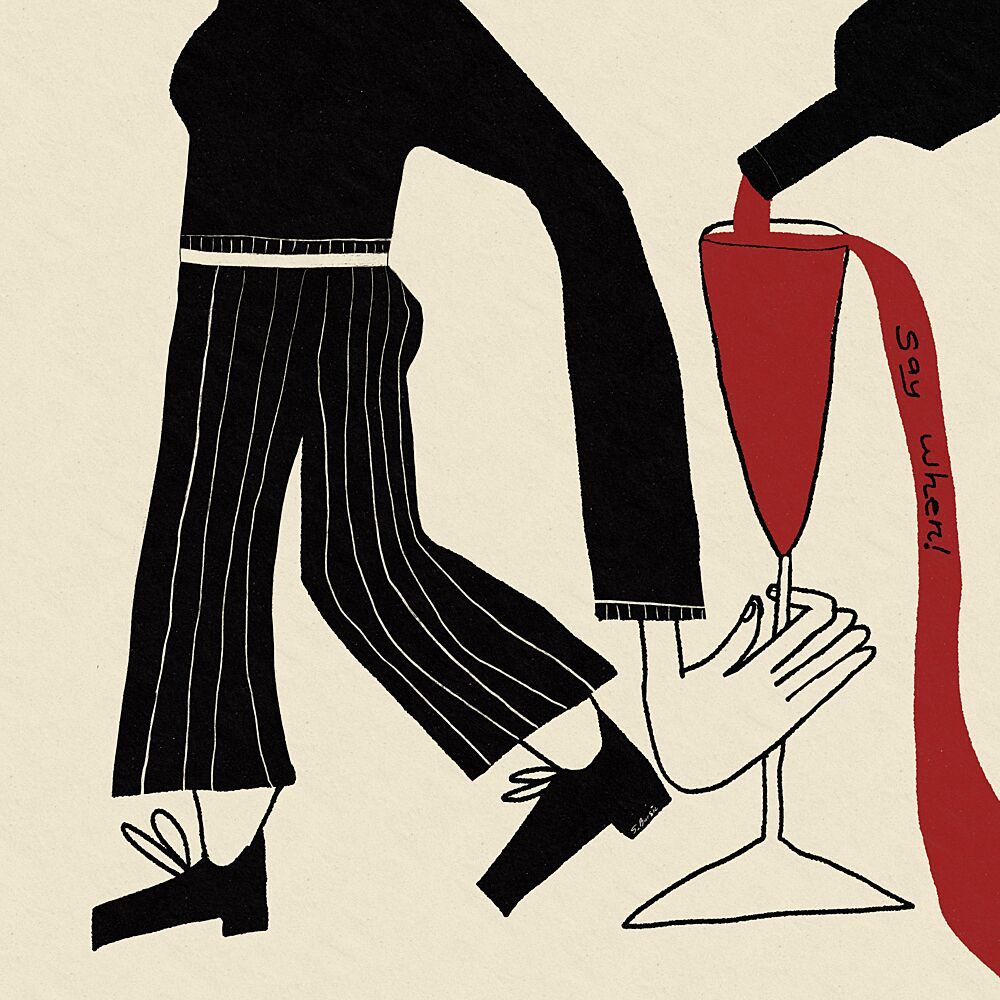 Say When Wine Pour art print by Sharyn Bursic for $57.95 CAD