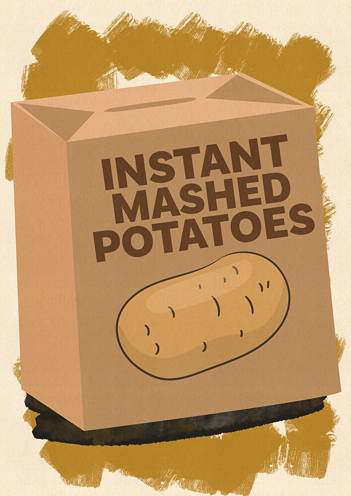 Rustic Mashed Potatoes Box art print by Nicholas for $57.95 CAD