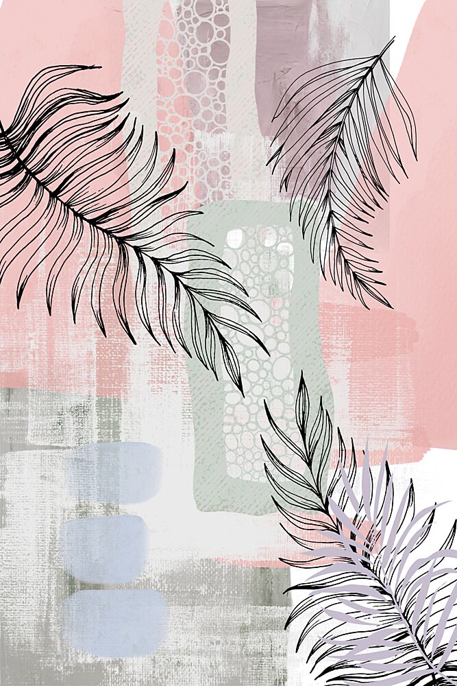 Abstract Palm Leaves art print by Sally Ann Moss for $57.95 CAD