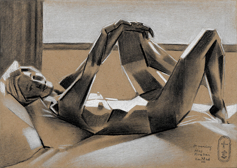 Serene Reclining Figure art print by Corne Akkers for $57.95 CAD