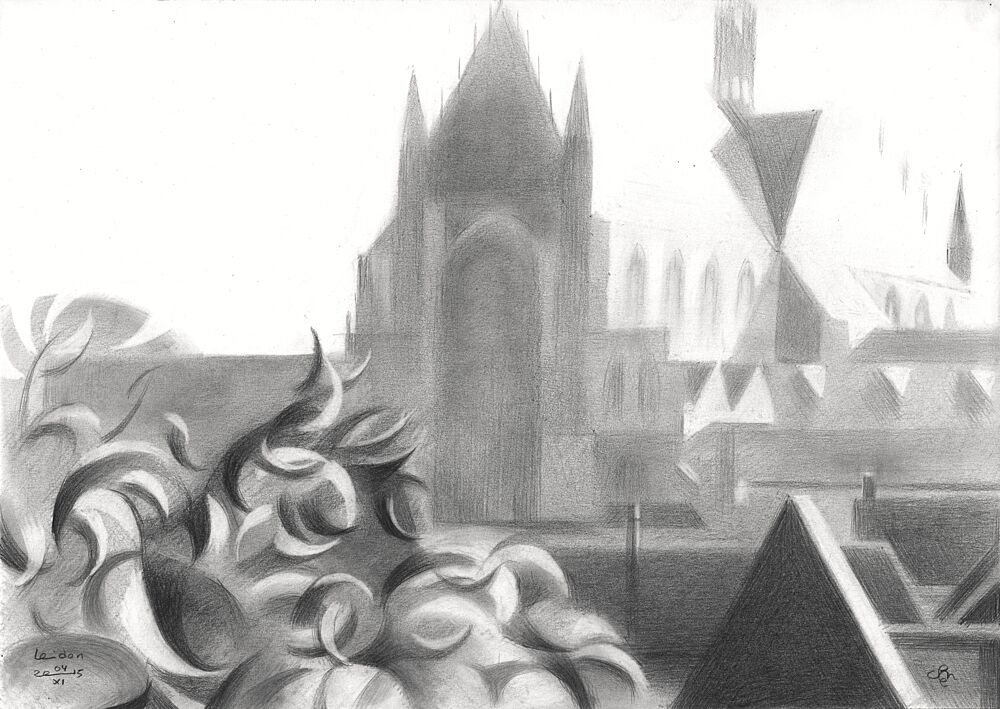 Gothic Cathedral Garden art print by Corne Akkers for $57.95 CAD