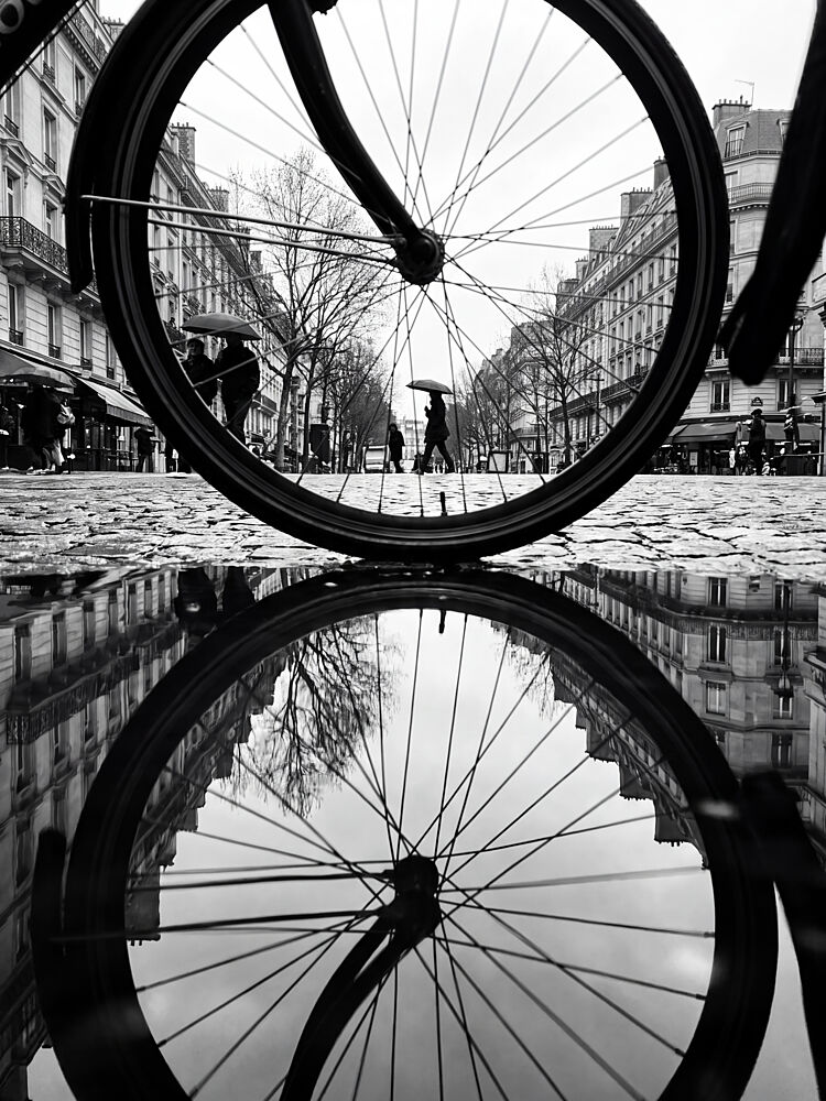Urban Wheel Reflection art print by Andreas Magnusson for $57.95 CAD