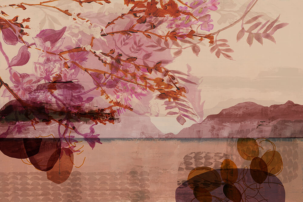 Abstract Blossom Horizon in Dusky Rose art print by Cartissi for $57.95 CAD