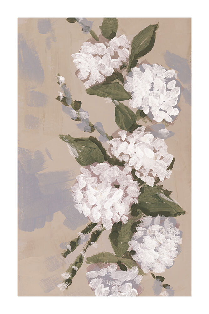 Painterly White Flowers art print by Cartissi for $57.95 CAD