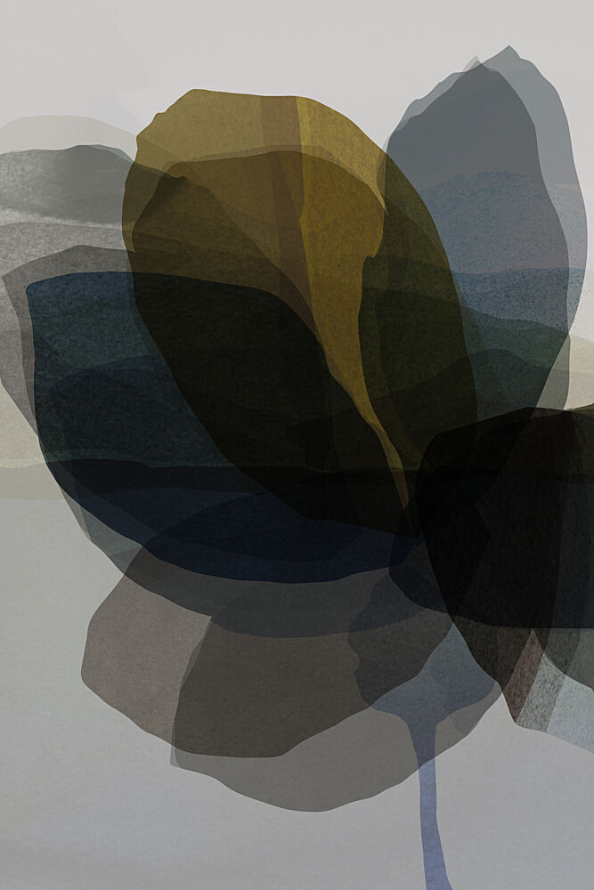 Muted Floral Abstraction art print by Cartissi for $57.95 CAD