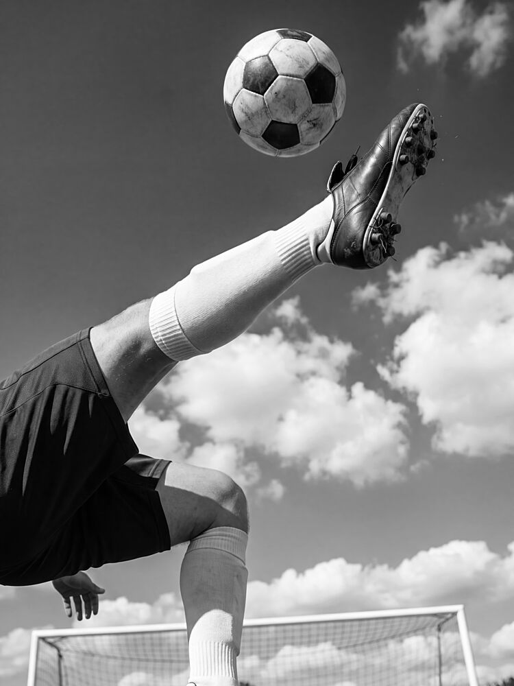 Dynamic Soccer Kick art print by Andreas Magnusson for $57.95 CAD