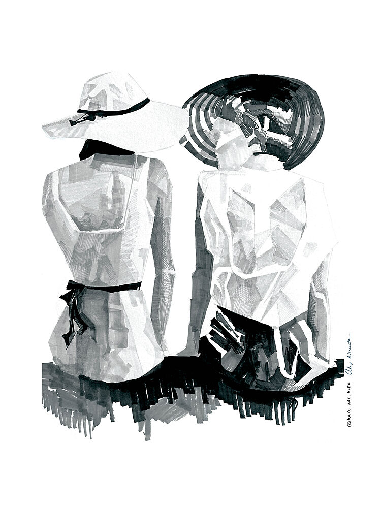 Summer Hats art print by Alex Nereuta for $57.95 CAD