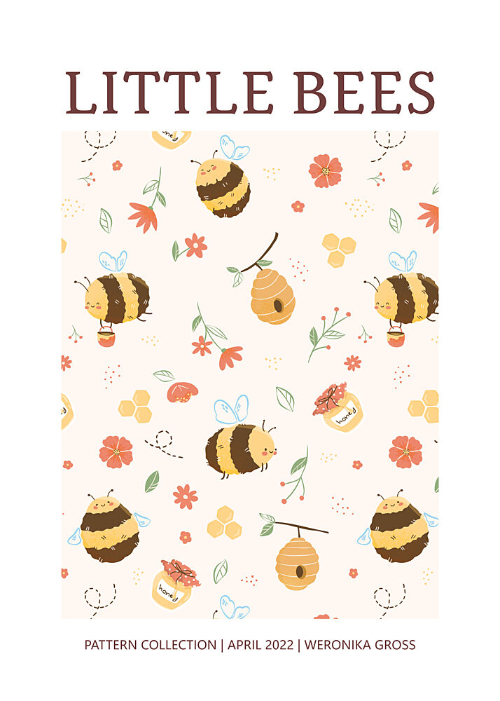 Sweet Little Bees art print by Weronika Gross for $57.95 CAD