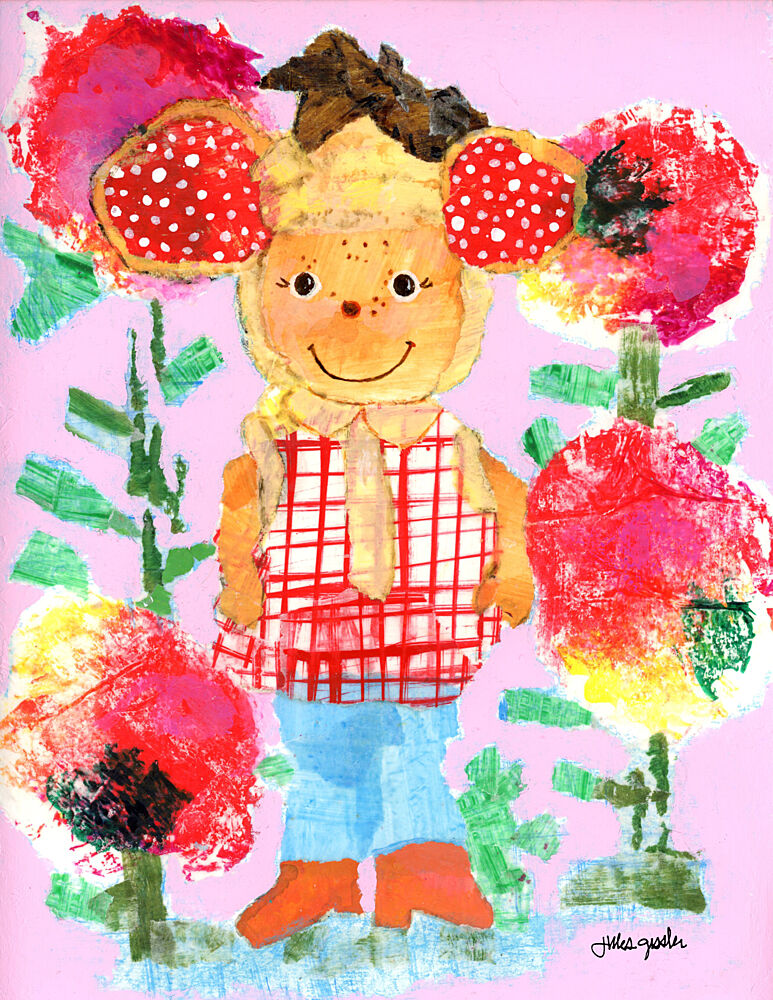 Whimsical Garden Friend art print by Jules Gissler for $57.95 CAD