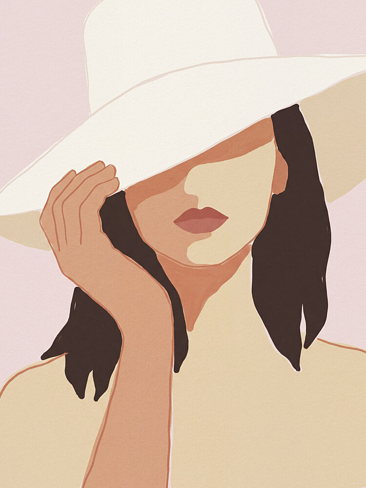 Shaded Beauty in Hat art print by Andreas Magnusson for $57.95 CAD