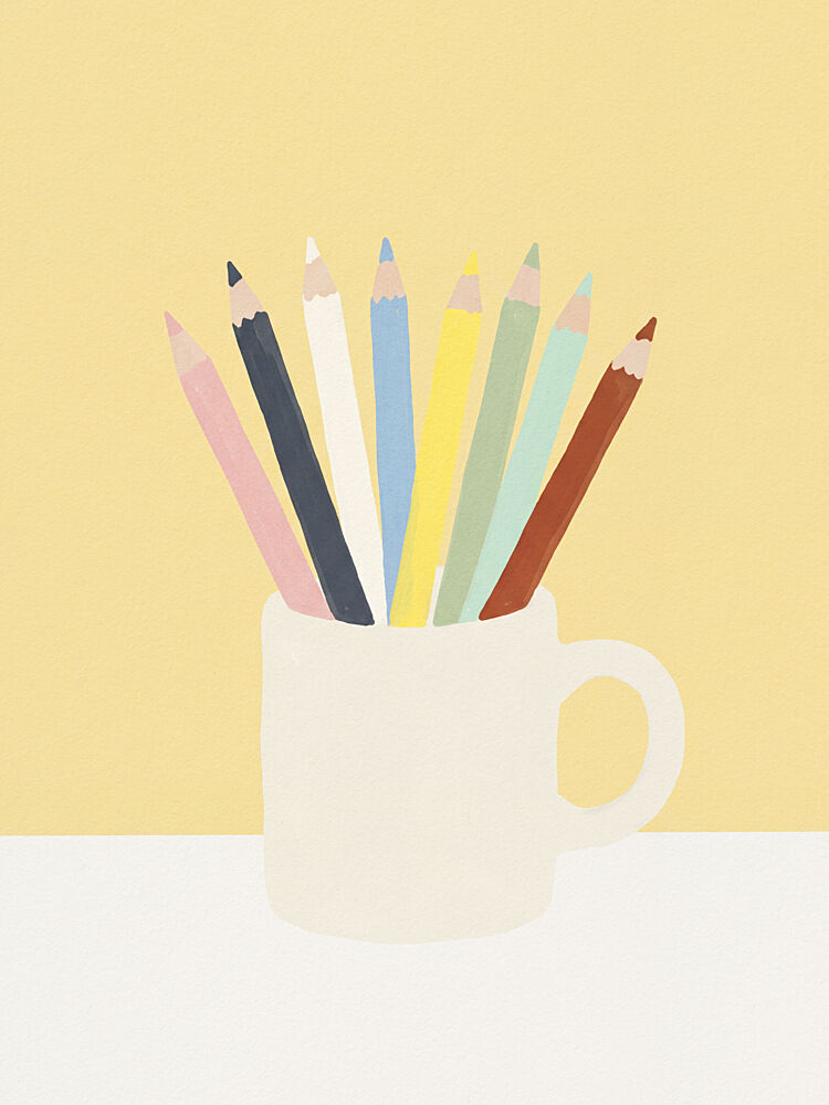 Colorful Pencil Cup art print by Andreas Magnusson for $57.95 CAD