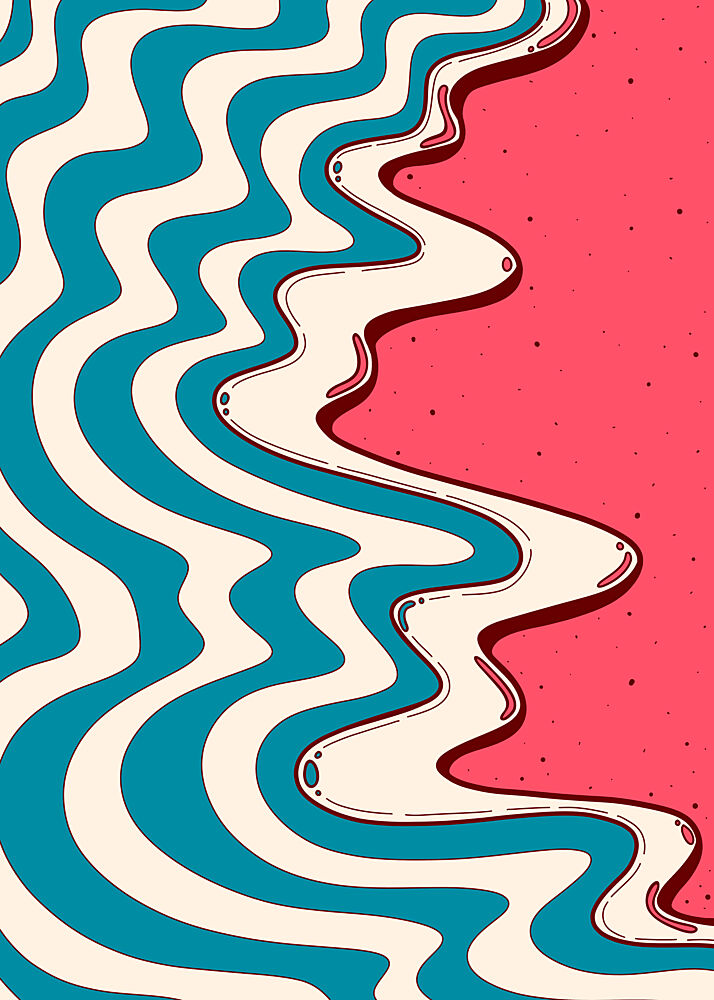 Pink Ocean Beach art print by Stephen Wade for $57.95 CAD