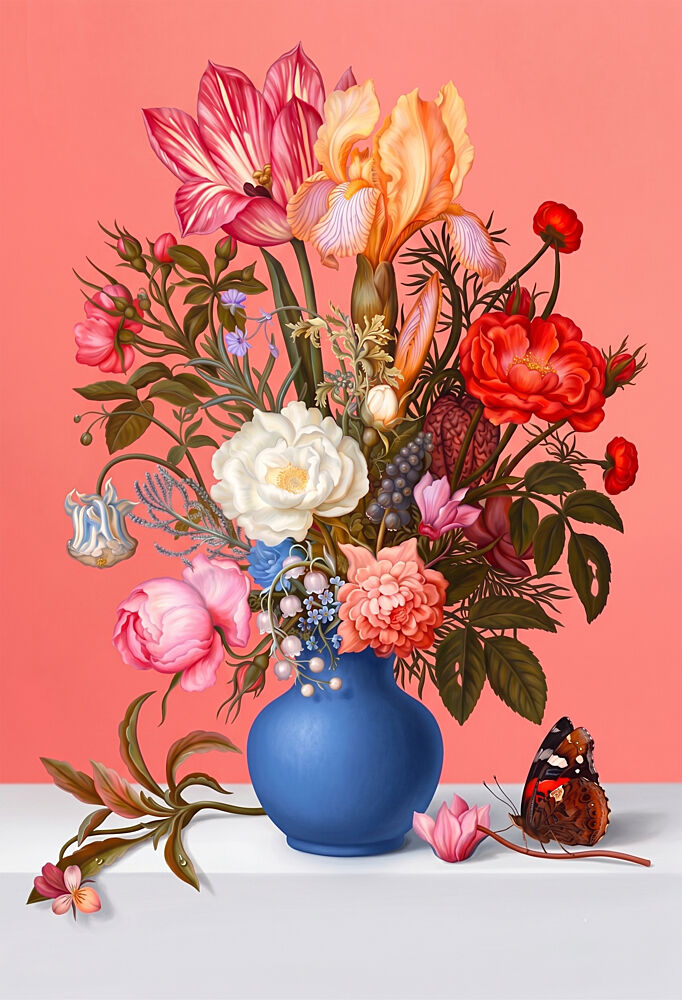 Vibrant Floral Still Life art print by Marja van den Hurk for $57.95 CAD