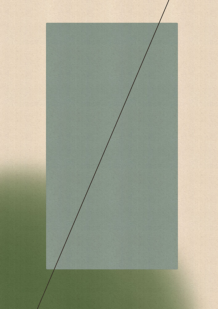 Minimal Green Geometry art print by Nicholas for $57.95 CAD