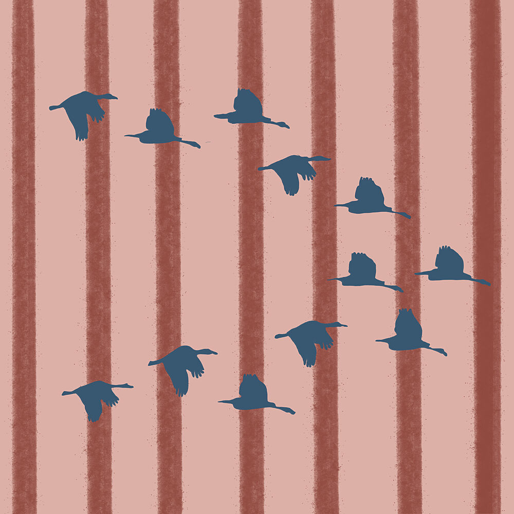 Flying Geese Pattern art print by The Art Concept for $57.95 CAD