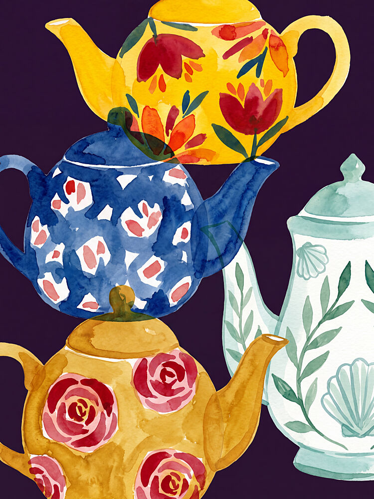 Whimsical Tea Stack art print by Andreas Magnusson for $57.95 CAD