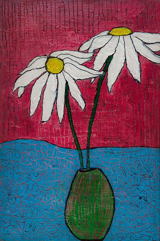 Two Daisies in Vase art print by Dale Hefer for $57.95 CAD