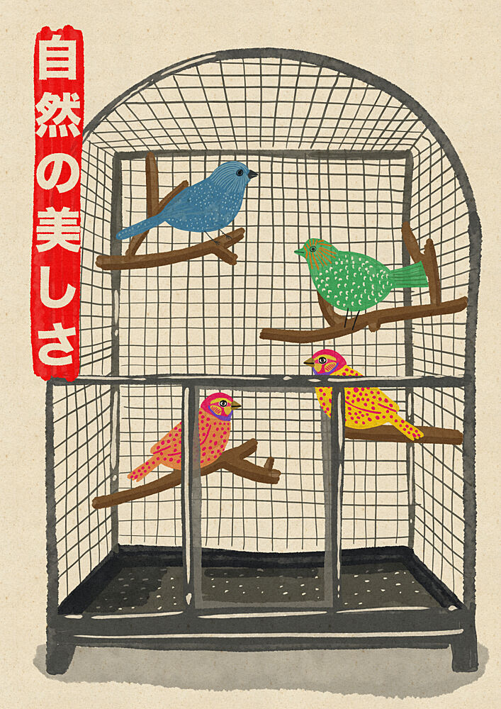Natural Beauty Birds art print by Nicholas for $57.95 CAD