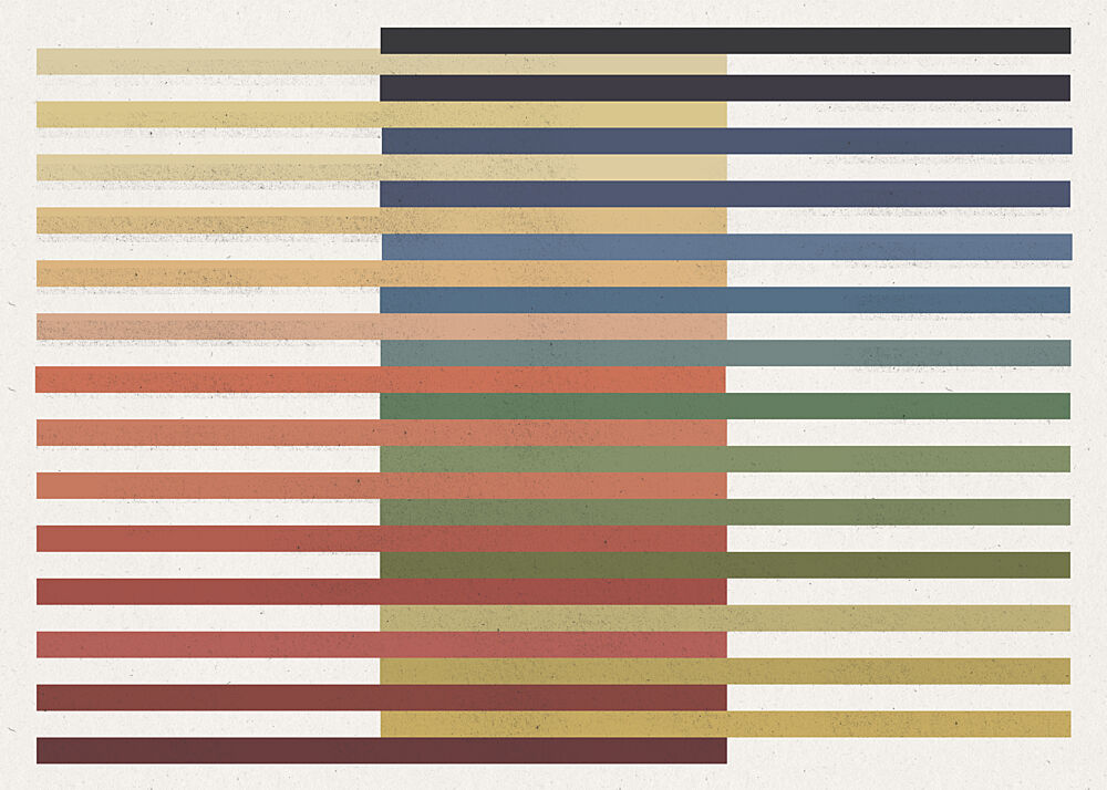 Geometric Color Stripes art print by The Miuus Studio for $57.95 CAD