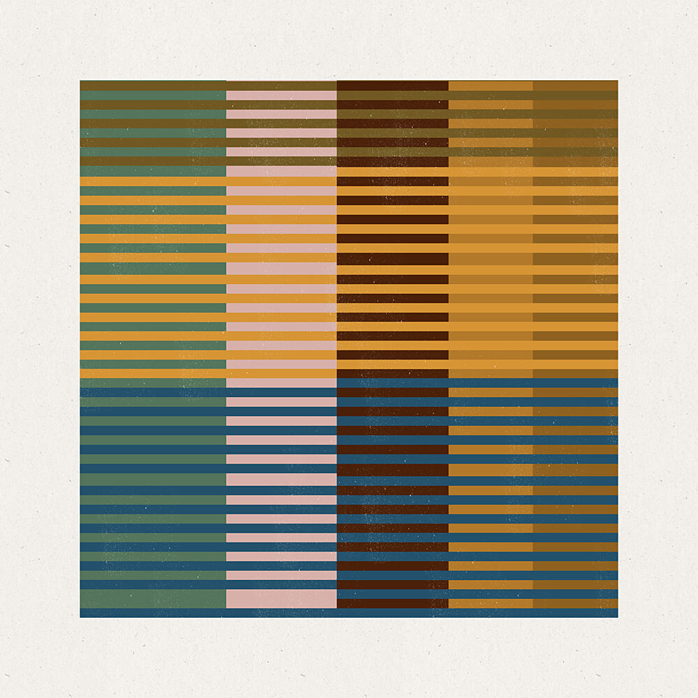Striped Color Blocks art print by The Miuus Studio for $57.95 CAD