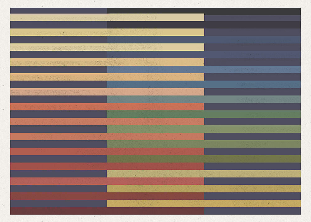 Evolving Color Bands art print by The Miuus Studio for $57.95 CAD