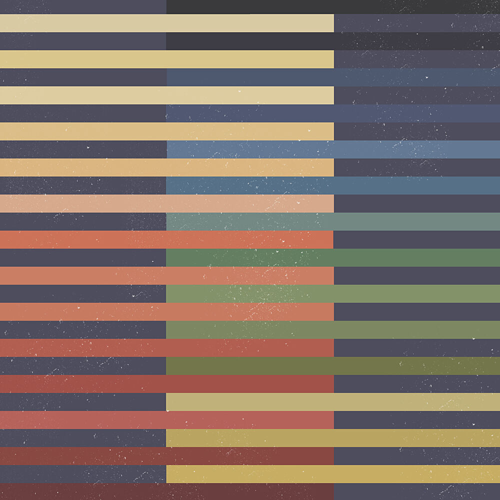 Muted Horizontal Stripes art print by The Miuus Studio for $57.95 CAD