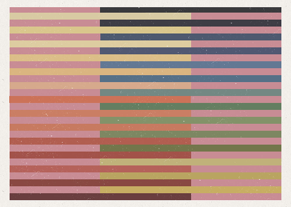 Geometric Color Bands art print by The Miuus Studio for $57.95 CAD