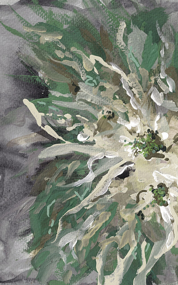Green Floral Abstract art print by Lori Ann Folz for $57.95 CAD
