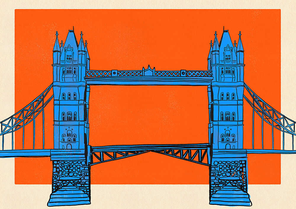 Tower Bridge London art print by Nicholas for $57.95 CAD