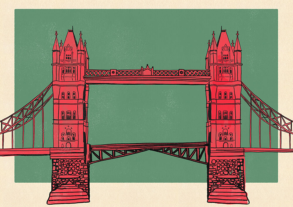 London Tower Bridge art print by Nicholas for $57.95 CAD