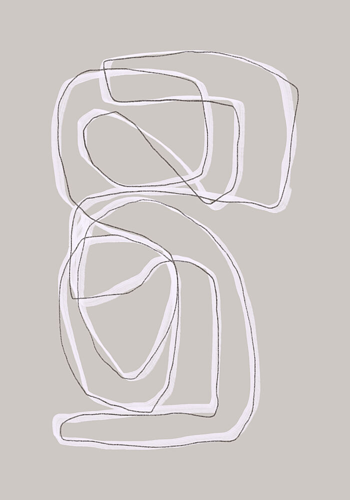Fluid Abstract Lines art print by Uplusmestudio for $57.95 CAD