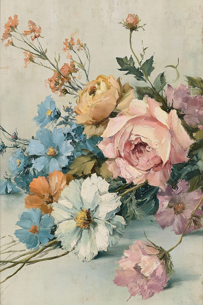 Elegant Pastel Bouquet art print by Melloi Art Prints for $57.95 CAD