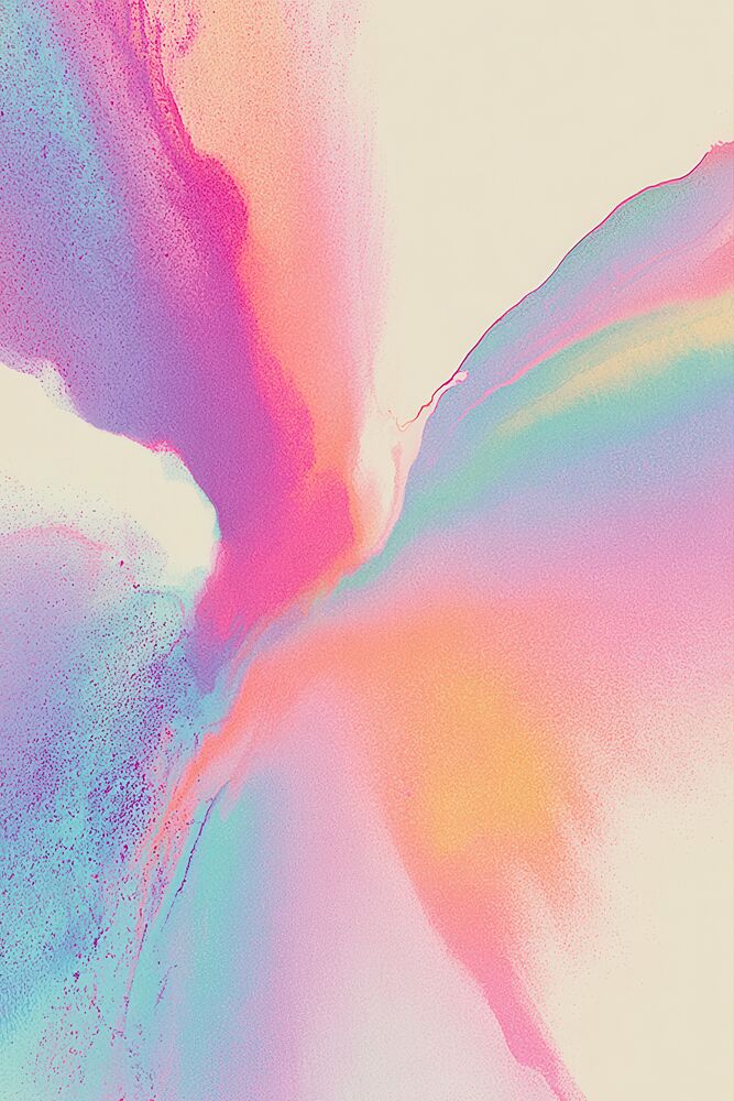 Vibrant Fluid Abstract art print by Melloi Art Prints for $57.95 CAD