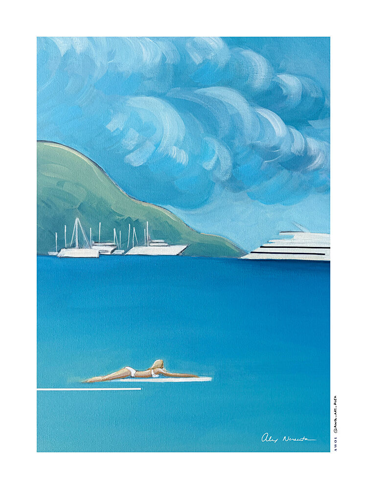 Floating on Blue Sea art print by Alex Nereuta for $57.95 CAD