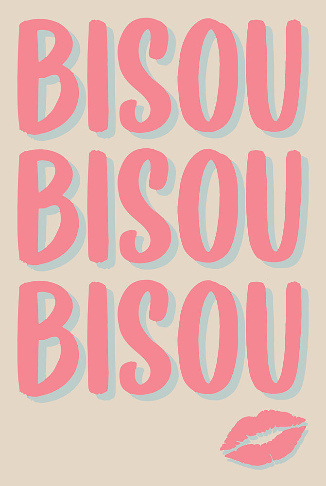 Bisou Bisou Kiss art print by Melloi Art Prints for $57.95 CAD