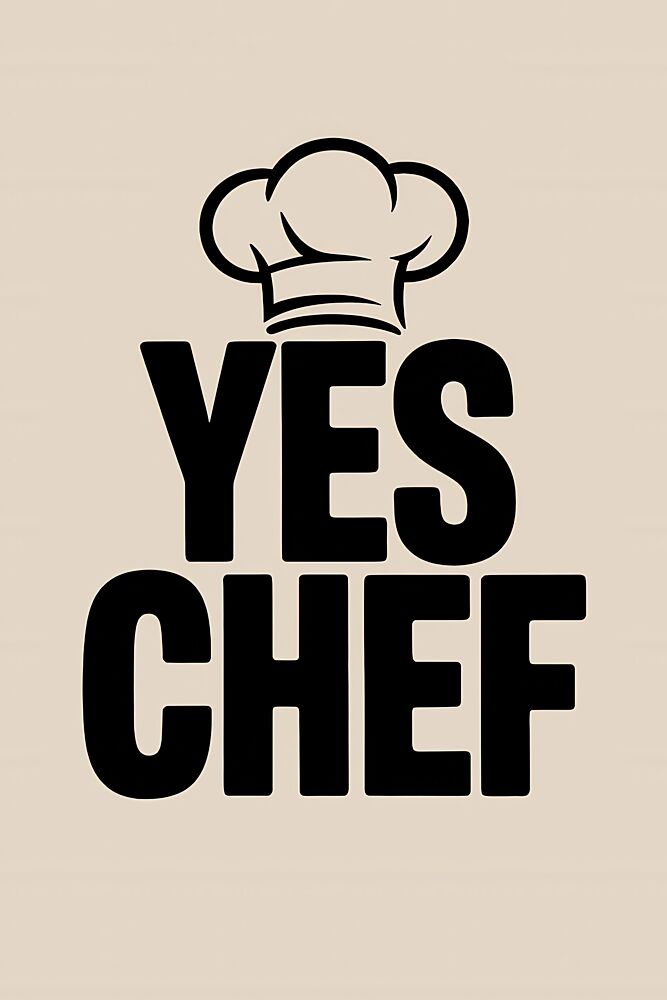 Yes Chef Hat art print by Melloi Art Prints for $57.95 CAD
