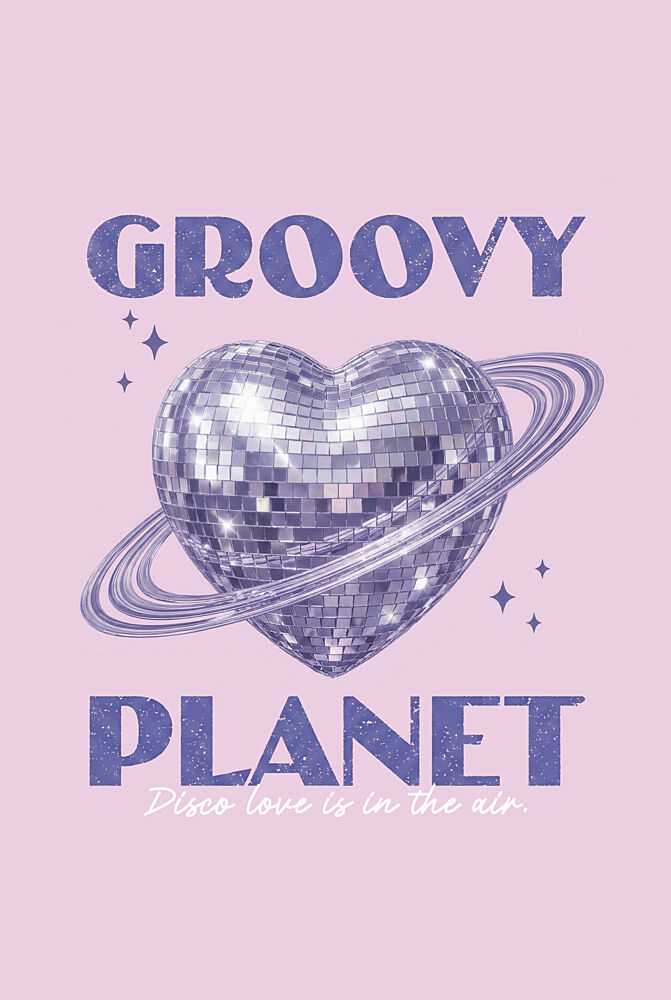 Groovy Disco Heart art print by Melloi Art Prints for $57.95 CAD