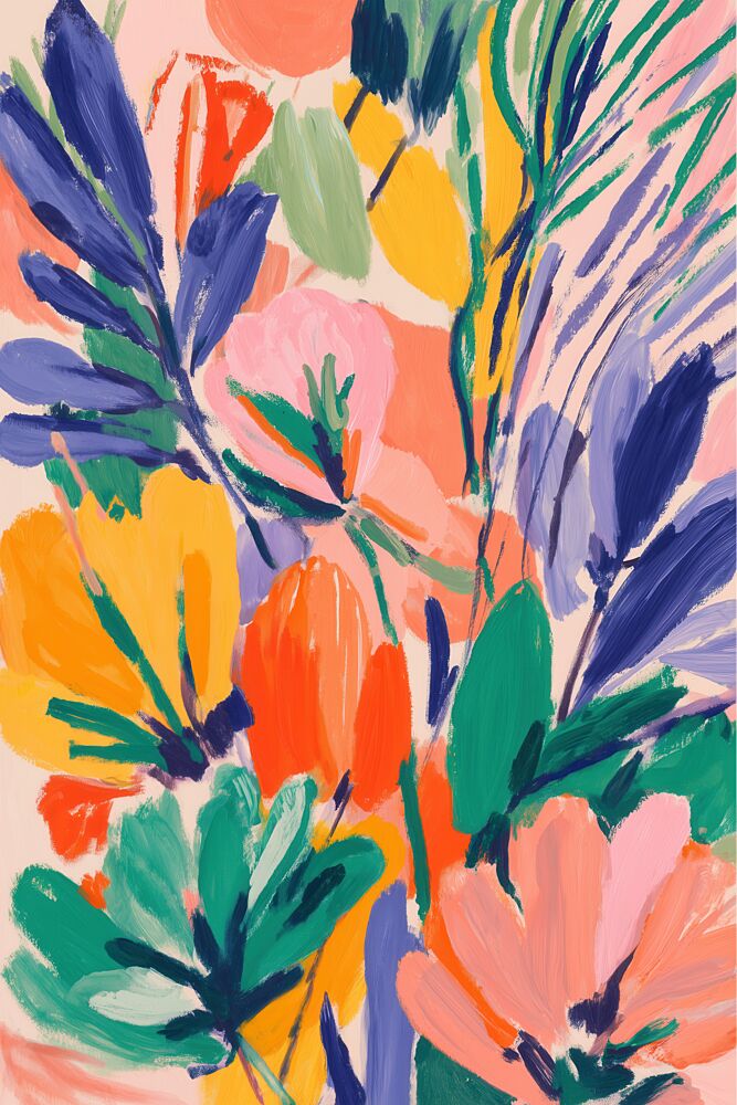 Bold Botanical Burst art print by Melloi Art Prints for $57.95 CAD