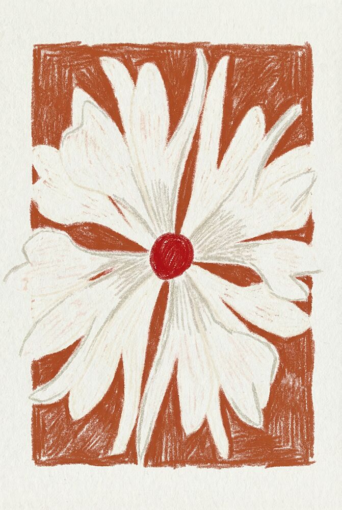 Rustic Daisy Illustration art print by Melloi Art Prints for $57.95 CAD