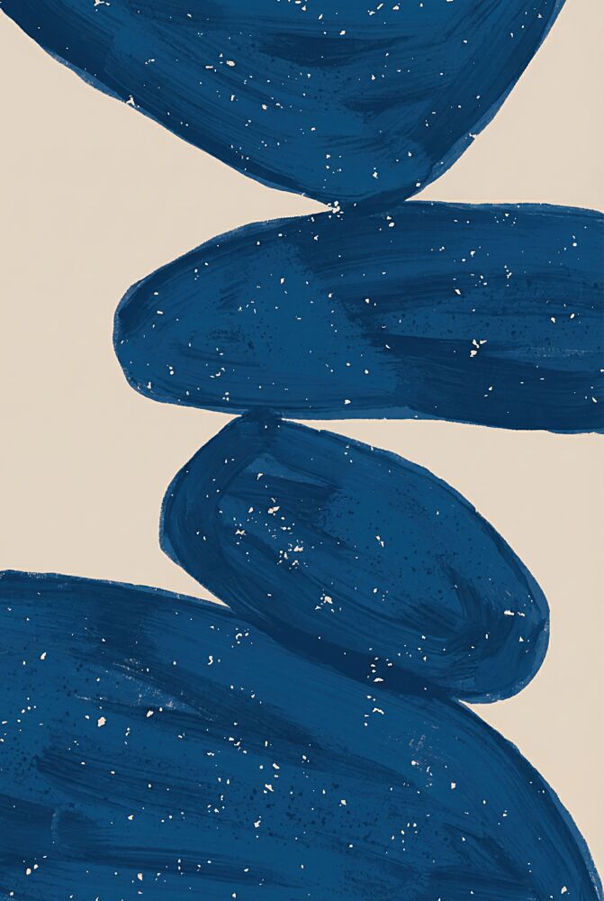 Organic Blue Balance art print by Melloi Art Prints for $57.95 CAD